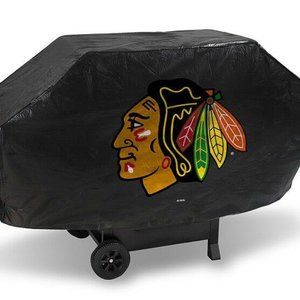 Chicago Blackhawks Deluxe Vinyl Padded Grill Cover